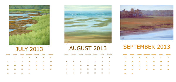 Hannah Phelps' 2013 Calendar, July-September