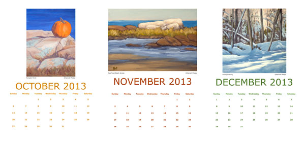 Hannah Phelps' 2013 Calendar, October-December